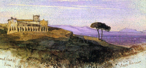  Edward Lear A View in the Roman Campagna - Art Print