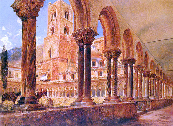  Rudolf Von Alt A View of Monreale, Above Palermo - Art Print