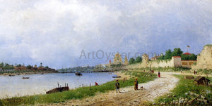 Piotr Petrovitsch Veretschchagin View of Pskov along the River Velikaja - Art Print