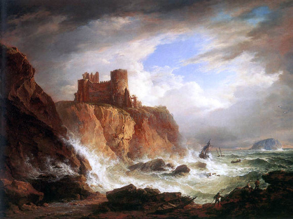  Alexander Nasmyth A View of Tantallon Castle - Art Print
