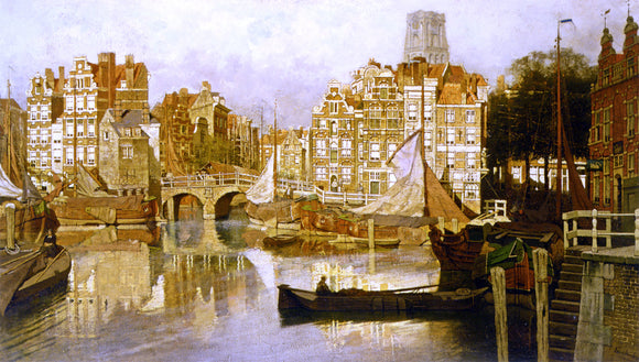  Johannes Karel Klinkenberg A View of the Blaak Rotterdam - Art Print