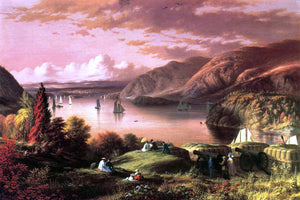  Robert Walter Weir A View of the Hudson from West Point - Art Print