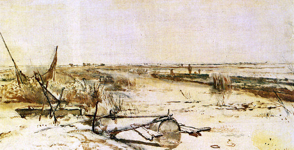  Paul Constantine Gabriel A View Of The Kamper Veenderij (Het Zwijnsleger Near Grafhorst) - Art Print