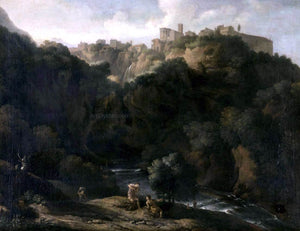  Gaspard Dughet A View of Tivoli, with the Teverone Flowing Beneath - Art Print