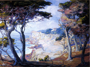  Franz Bischoff A Villa on the Monterey Coast - Art Print