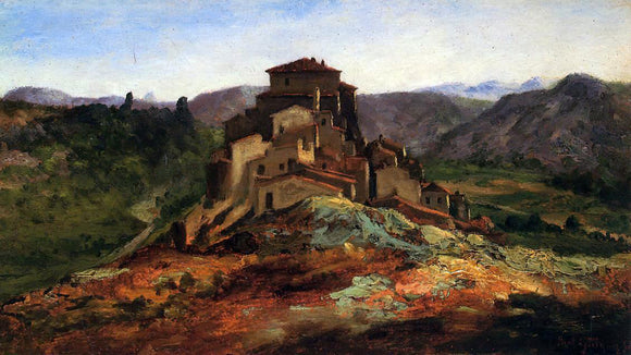  Paul-Camille Guigou A Village in Vaucluse - Art Print