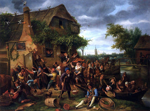  Jan Steen A Village Revel - Art Print