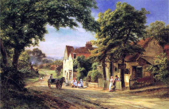  Robert Gallon A Village Scene - Art Print