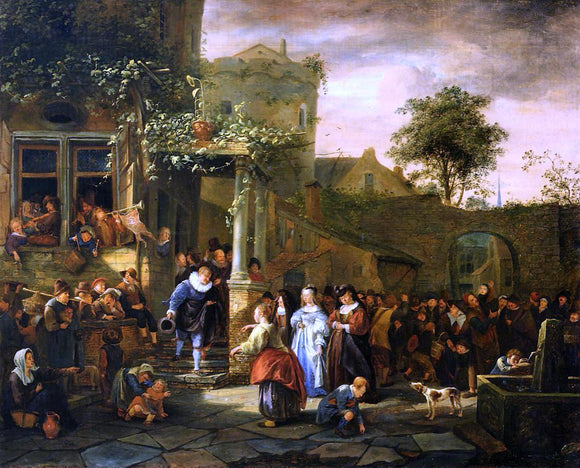  Jan Steen A Village Wedding - Art Print