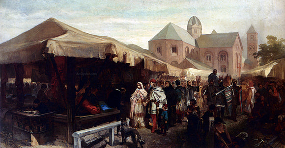  Charles Rochussen Visit At The Fair In Utrecht - Art Print