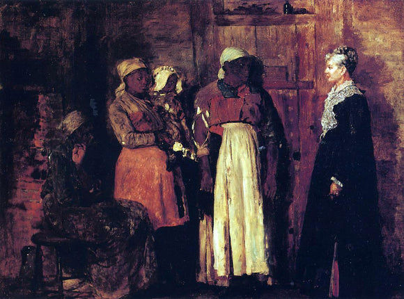  Winslow Homer A Visit from the Old Mistress - Art Print