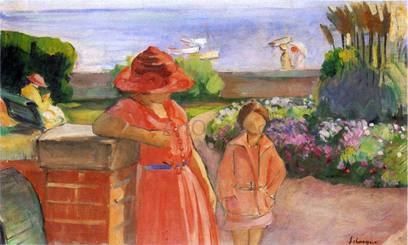  Henri Lebasque A Walk by the Sea - Art Print