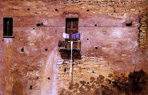  Thomas Jones A Wall In Naples - Art Print