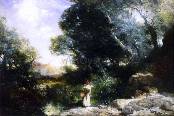  Thomas Moran A Water Pocket in Southern Utah - Art Print