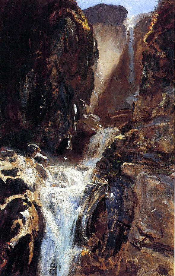  John Singer Sargent A Waterfall - Art Print