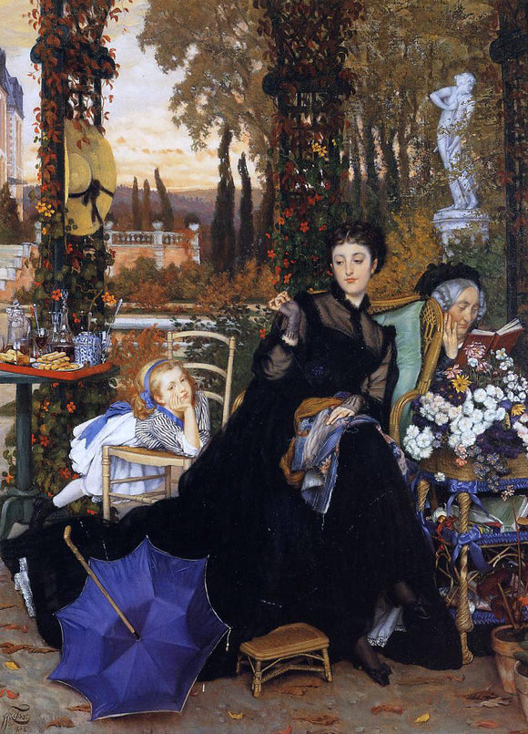  James Tissot A Widow - Art Print