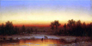  Sanford Robinson Gifford A Winter Twilight - Art Print