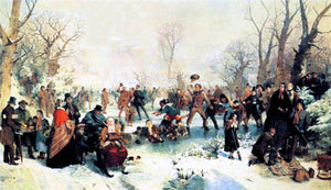  John Ritchie A Winter's Day in St. James' Park - Art Print