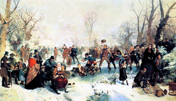  John Ritchie A Winter's Day in St. James' Park - Art Print