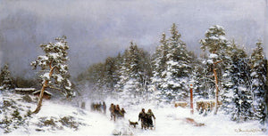  Hjalmar Munsterhjelm A Wintery Walk - Art Print