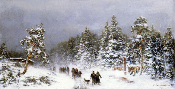  Hjalmar Munsterhjelm A Wintery Walk - Art Print