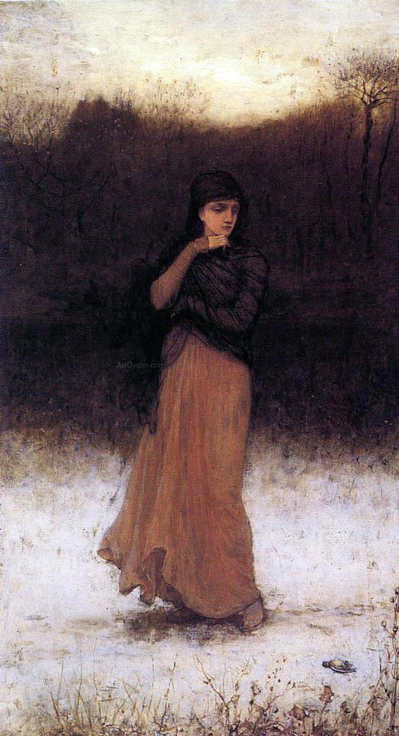  George Henry Boughton Wintry Contemplation - Art Print