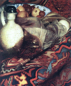  Johannes Vermeer A Woman Asleep at Table [detail: 3] - Art Print