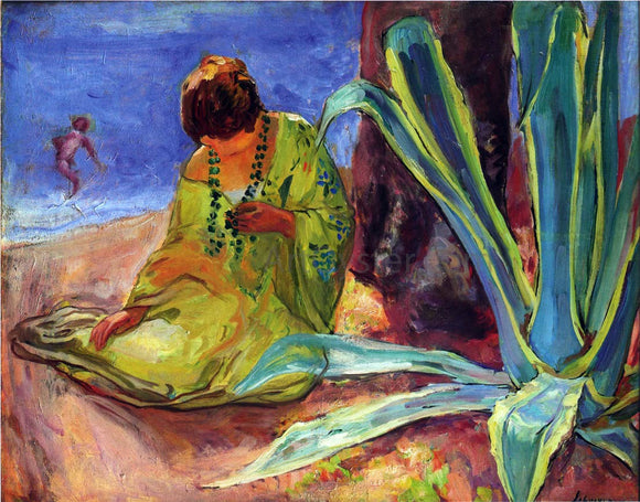  Henri Lebasque A Woman at Saint Maxime - Art Print