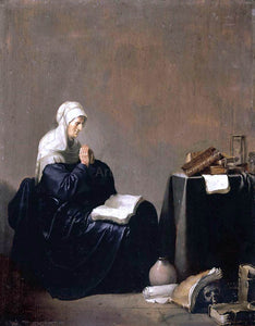  Willem De Poorter A Woman Praying - Art Print