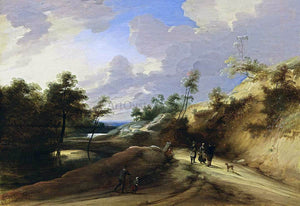  Lodewijk De Vadder A Wooded Dune Landscape - Art Print