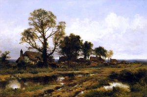  Benjamin Williams Leader A Worcestershire Village - Art Print