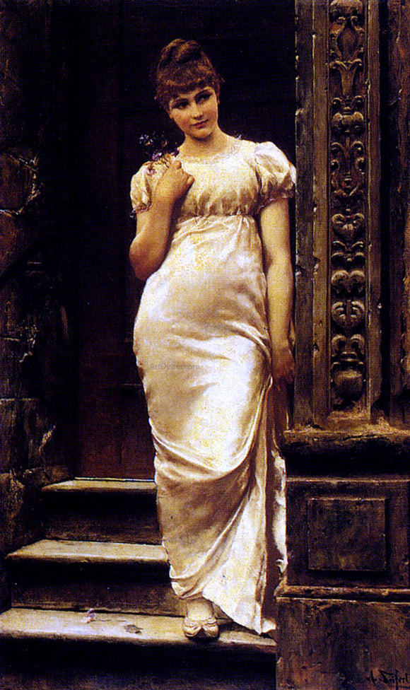  Alfred Seifert A Young Beauty In A Doorway - Art Print