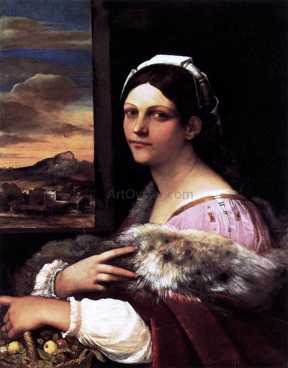  Sebastiano Del Piombo A Young Roman Woman - Art Print