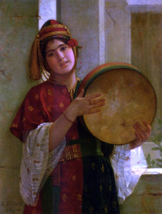  Christen Brun A Young Turkish Woman - Art Print