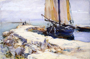  John Singer Sargent Above Lake Garda at San Vigilio - Art Print