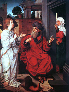  Jan Provost Abraham, Sarah, and the Angel - Art Print