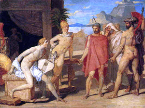  Jean-Auguste-Dominique Ingres Achilles Receiving the Envoys of Agamemnon - Art Print
