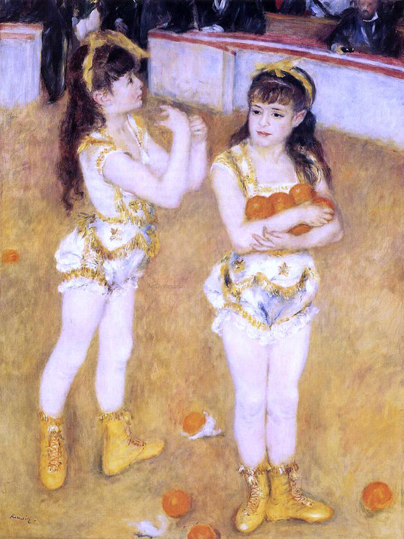 Pierre Auguste Renoir Acrobats at the Cirque Fernando (also known as Francisca and Angelina Wartenberg) - Art Print