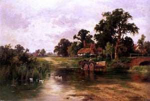  Henry Hillier Parker Across The Ford - Art Print