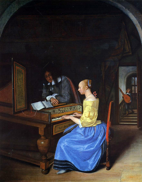  Jan Steen Action Proves the Man - Art Print