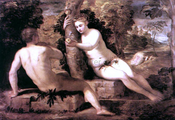  Jacopo Robusti Tintoretto Adam and Eve - Art Print