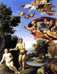  Domenichino Adam and Eve - Art Print