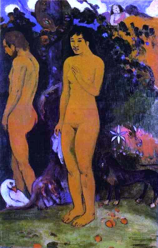  Jules Trayer Adam and Eve - Art Print