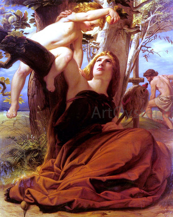  Edward Jakob Von Steinle Adam and Eve after the Fall - Art Print