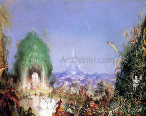  Marcus Mote Adam and Eve before the Fall: A Scene from Milton's Paradise Lost - Art Print