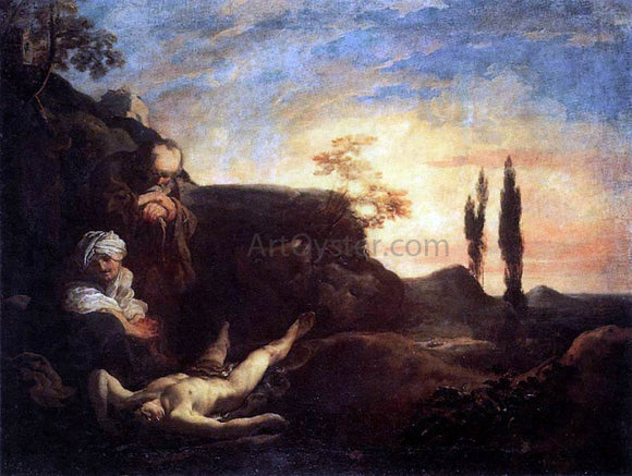  Johann Liss Adam and Eve Mourning for Abel - Art Print