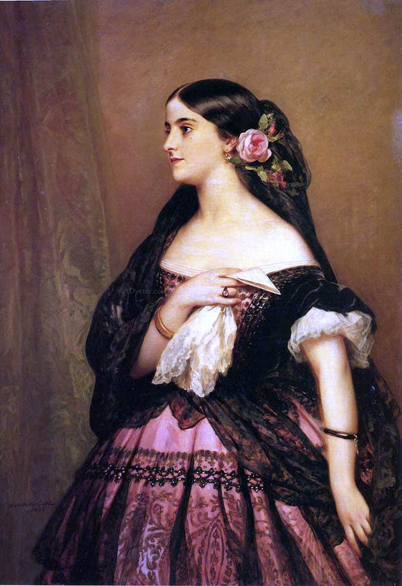  Franz Xavier Winterhalter Adelina Patti - Art Print