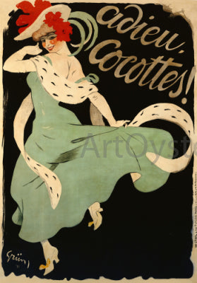  Jules Alexandre Grun Adieu, Cocottes - Art Print