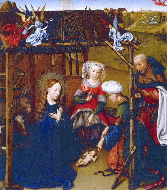  Jacques Daret Adoration of the Child - Art Print