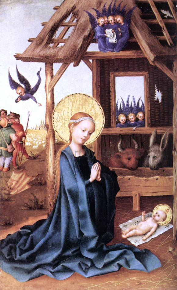  Stefan Lochner Adoration of the Child Jesus - Art Print